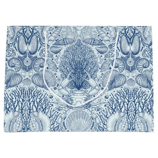 Strandschatten in blauw groot cadeauzakje (Voorkant)