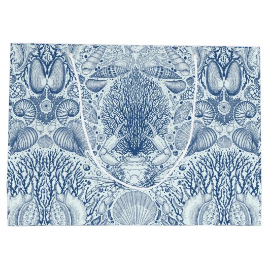 Strandschatten in blauw groot cadeauzakje (Achterkant)