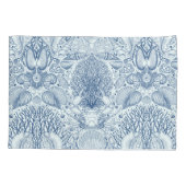 Strandschatten in blauw kussensloop (Achterkant-Links)