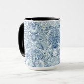 Strandschatten in blauw mok (Voorkant links)