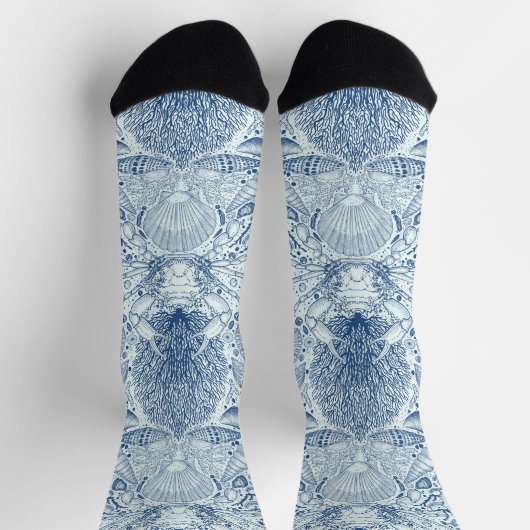 Strandschatten in blauw sokken (Top)