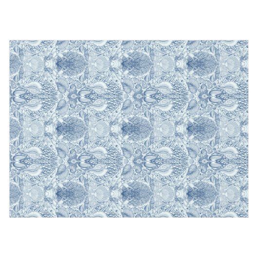 Strandschatten in blauw tafelkleed (Voorkant (Horizontaal))