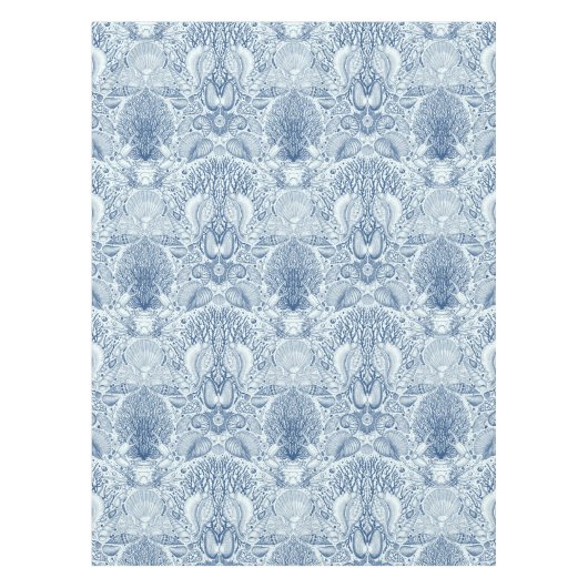 Strandschatten in blauw tafelkleed (Voorkant)