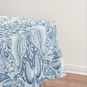 Strandschatten in blauw tafelkleed (Voorbeeld)