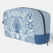 Strandschatten in blauw toilettasje (Rechterhoek)