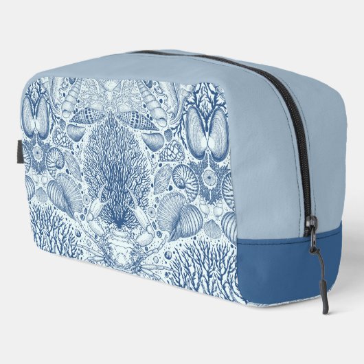 Strandschatten in blauw toilettasje (Rechterhoek)