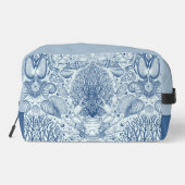 Strandschatten in blauw toilettasje (Achterkant)