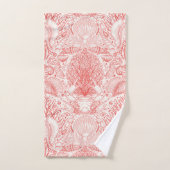 Strandschatten in koraalrood bad handdoek (Handdoek)