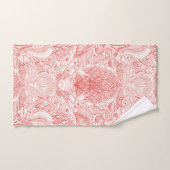 Strandschatten in koraalrood bad handdoek (Handdoek)