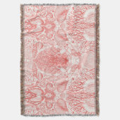 Strandschatten in koraalrood deken (Voorkant Verticaal)