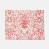 Strandschatten in koraalrood deurmat (Voorkant)