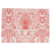 Strandschatten in koraalrood groot cadeauzakje (Achterkant)