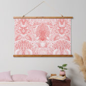 Strandschatten in koraalrood hangend wandkleed (Slaapkamer)