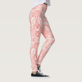 Strandschatten in koraalrood leggings (Rechts)
