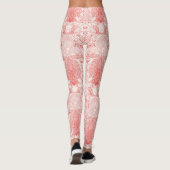 Strandschatten in koraalrood leggings (Achterkant)