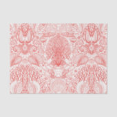 Strandschatten in koraalrood tissuepapier (Voorkant)