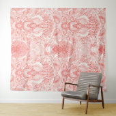 Strandschatten in koraalrood wandkleed (In Situ (horizontaal))