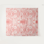 Strandschatten in koraalrood wandkleed (Voorkant (horizontaal))