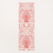 Strandschatten in koraalrood yogamat (Voorkant)