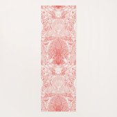 Strandschatten in koraalrood yogamat (Achterkant)