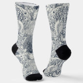 Strandschatten, schelpen, krab, koralen en zeewier sokken (Gebogen)