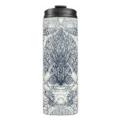 Strandschatten, schelpen, krab, koralen en zeewier thermosbeker (Voorkant)