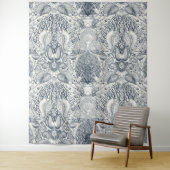 Strandschatten, schelpen, krab, koralen en zeewier wandkleed (In situ)