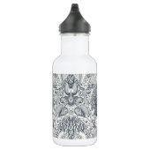 Strandschatten, schelpen, krab, koralen en zeewier waterfles  (Rechts)