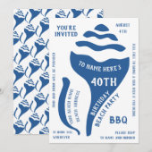 Strandschelp verjaardag kaart (Voorkant / Achterkant)