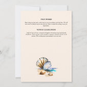 Strandschelpen tropische zeeschelpen iriserende sh kaart (Achterkant)