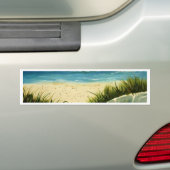 strandschilderwerk voor zandduinen bumpersticker (Op auto)