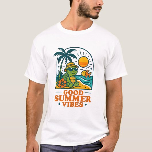 strandschildpad t-shirt (Voorkant)