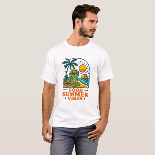 strandschildpad t-shirt (Voorkant volledig)