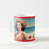 "  STRANDSCHOONHEID " KOFFIEMOK (Voorkant links)