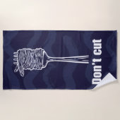 Strandservice - Humour spaghetti & dolce vita Strandlaken (Voorkant)