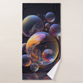 Strandservice voor abstracte kunst badhanddoek