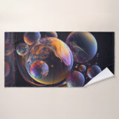 Strandservice voor abstracte kunst badhanddoek (Badhanddoek)