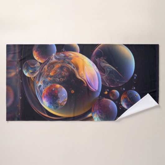 Strandservice voor abstracte kunst badhanddoek (Badhanddoek)