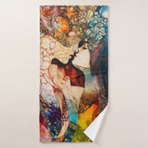 Strandservice voor abstracte kunst