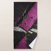 Strandservice voor abstracte kunst badhanddoek (Badhanddoek)