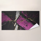 Strandservice voor abstracte kunst badhanddoek (Badhanddoek)