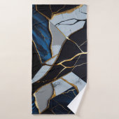 Strandservice voor abstracte kunst badhanddoek (Badhanddoek)