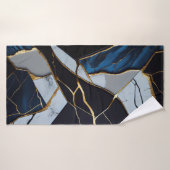 Strandservice voor abstracte kunst badhanddoek (Badhanddoek)