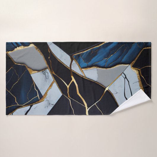 Strandservice voor abstracte kunst badhanddoek (Badhanddoek)