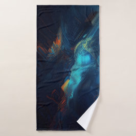 Strandservice voor abstracte kunst badhanddoek