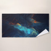 Strandservice voor abstracte kunst badhanddoek (Badhanddoek)