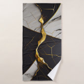 Strandservice voor abstracte kunst badhanddoek (Badhanddoek)