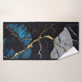 Strandservice voor abstracte kunst badhanddoek (Badhanddoek)