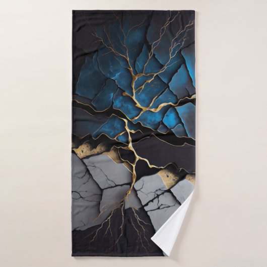 Strandservice voor abstracte kunst badhanddoek (Badhanddoek)