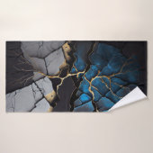 Strandservice voor abstracte kunst badhanddoek (Badhanddoek)
